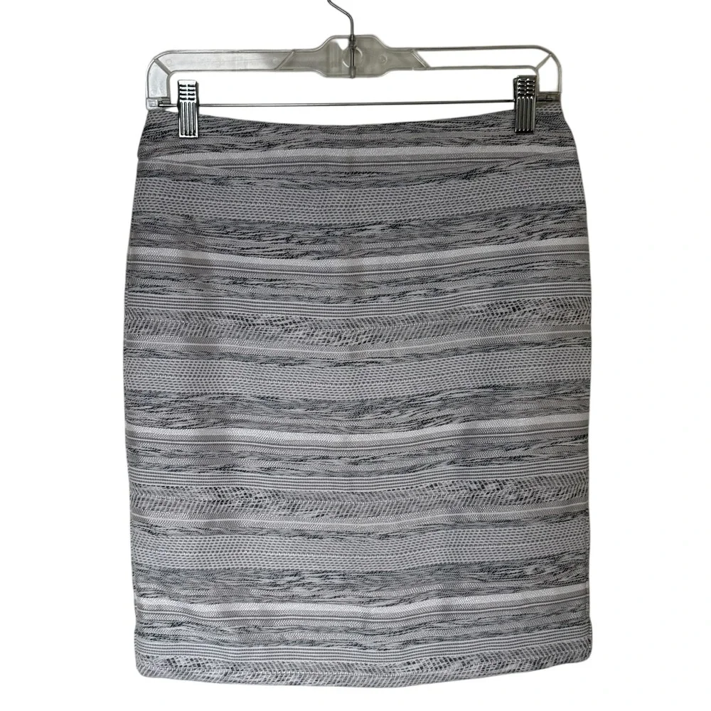 Ann‎ Taylor Factory Petite Striped Textured Pencil Skirt Size 2P